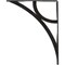 Ekena Millwork Galveston Wrought Iron Bracket, (Single center brace), Antiqued Pewter 1 1/2"W x 10"D x 12"H BKTM01X10X12SGLAPW - alternate 4